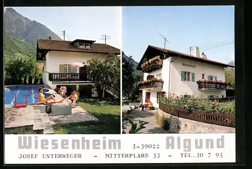 AK Algund, Pension Wiesenheim, Schwimmbecken