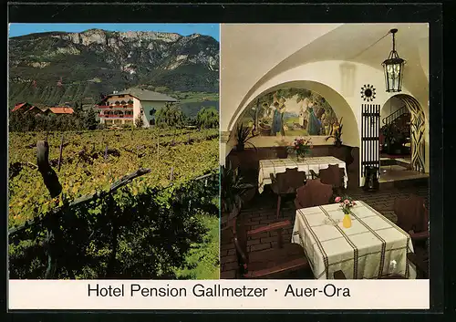 AK Auer, Hotel Pension Gallmetzer, Innenansicht