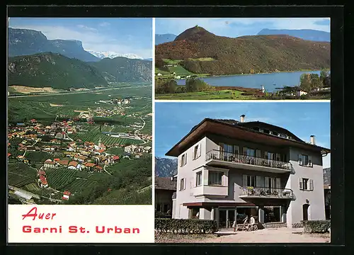 AK Auer, Hotel Garni St. Urban, Panorama, Teilansicht