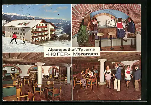 AK Meransen bei Mühlbach, Apengasthof / Taverne Hofer