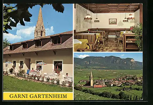 AK Tramin a. d. Weinstrasse, Garni Gartenheim, Ortsansicht