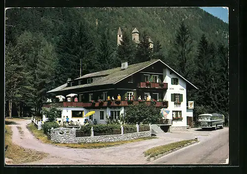 AK Gais bei Bruneck, Gasthof und Restaurant Burgfrieden