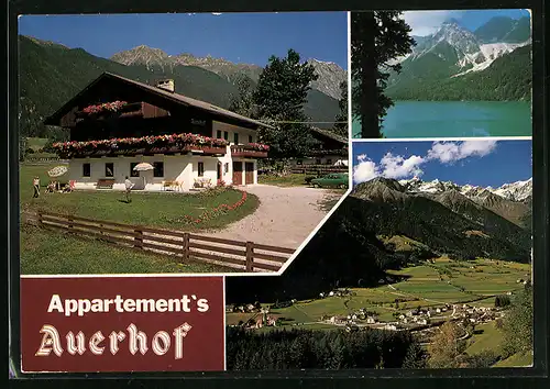 AK Antholz Niedertal, Hotel und Pension Auerhof im Sonnenschein