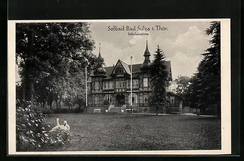 AK Bad Sulza i. Thür., Blick zum Inhalatorium