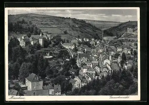 AK Monschau, Panoramaansicht der Ortschaft