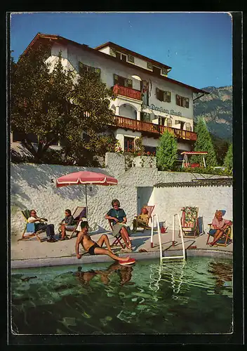 AK Kaltern i. St. Anton, Pension Christl mit Schwimmbad