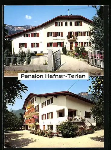 AK Terlan b. Bozen, Pension Hafner mit Terrasse
