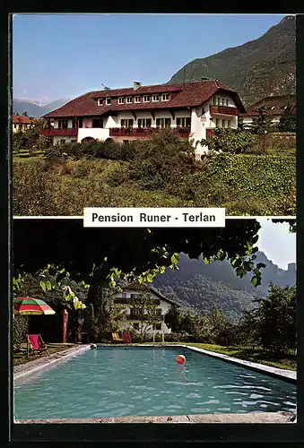AK Terlan b. Bozen, Pension Runer mit Schwimmbad