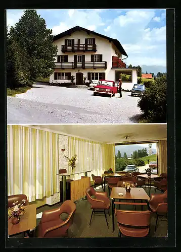 AK Villabassa, Pension Helvetia mit Autos