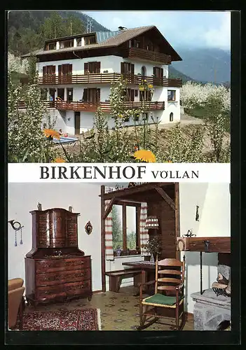 AK Völlan-Lana, Gasthaus Birkenhof mit Aussicht