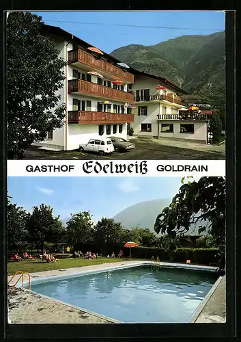 AK Goldrain, Gasthof Edelweiss mit Restaurant