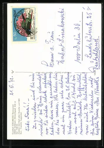 AK Goldrain, Gasthof Edelweiss mit Restaurant