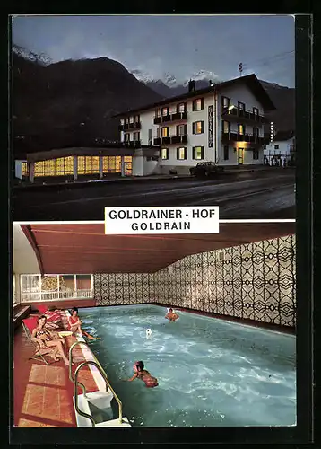 AK Goldrain, Hotel Goldrainer Hof mit Schwimmbad