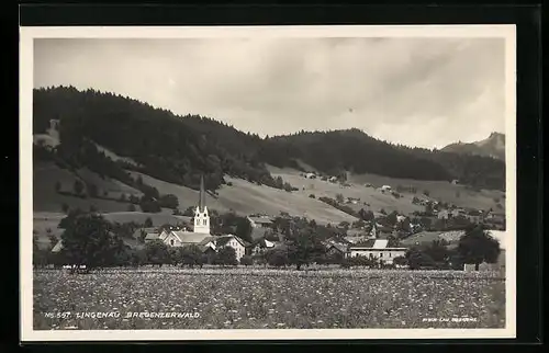 AK Lingenau, Ortsansicht mit Kirche