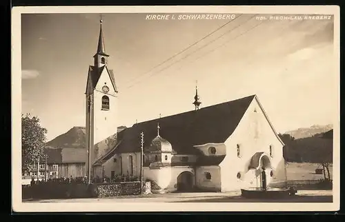 AK Schwarzenberg, Blick zur Kirche