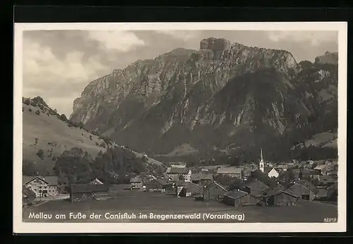AK Mellau i. Breg. Wald, Ort am Fusse der Canisfluh