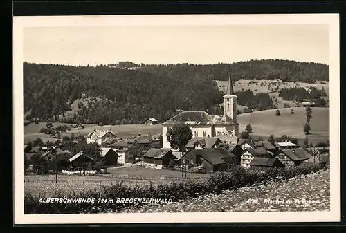 AK Alberschwende i. Breg. Wald, Ortsansicht mit Kirche