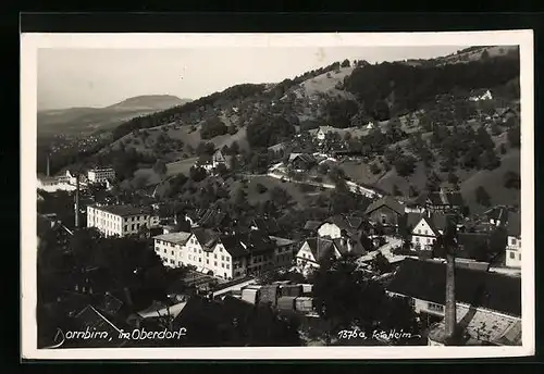 AK Dornbirn i. Oberdorf, Ortsansicht aus der Vogelschau