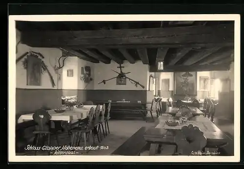 AK Hohenems, Rittersaal des Schlosses Glopper
