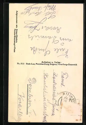 AK Damüls i. Breg. Wald, Ansicht der Gemeindekirche