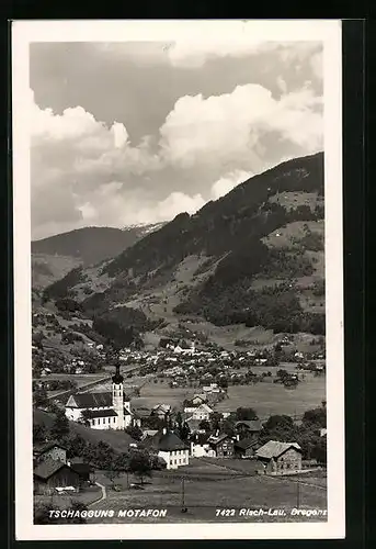 AK Tschagguns i. Motafon, Gesamtansicht aus der Vogelschau