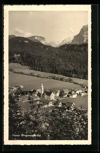 AK Bezau i. Bregenzerwald, Gesamtansicht aus der Vogelschau