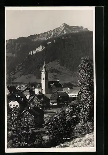 AK Bezau, Kirche im Ortsbild