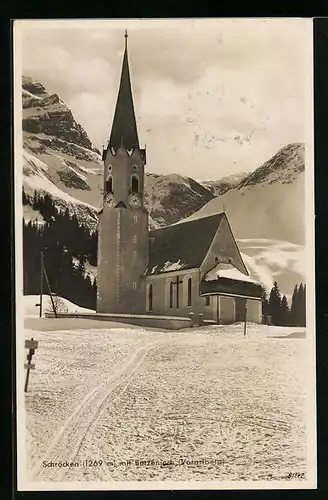 AK Schröcken, Kirche mit Butzenjoch