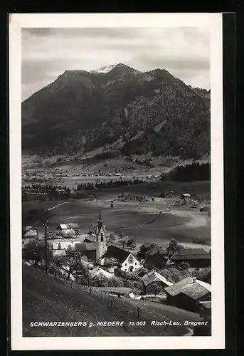 AK Schwarzenberg, Ortsansicht gegen Niedere
