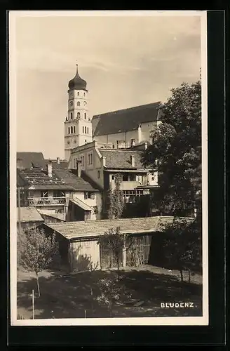 AK Bludenz, Teilansicht mit Kirche