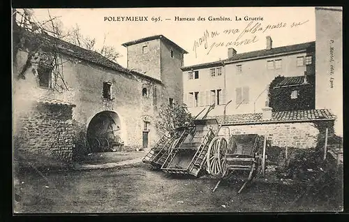AK Poleymieux, Hameau des Gambins. La Gruerie