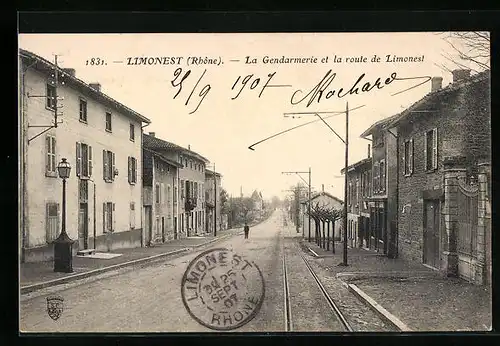 AK Limonest, La Gendarmerie et la route de Limonest