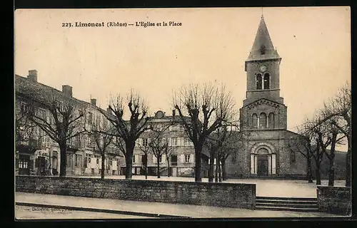 AK Limonest, L`Eglise et la Place