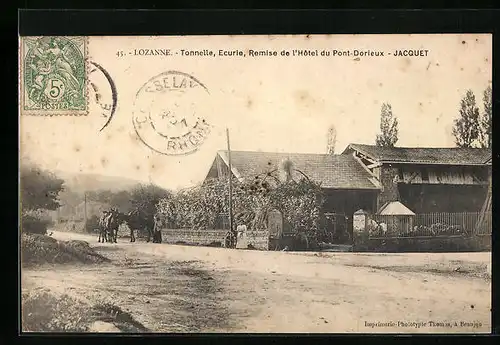 AK Lozanne, Tonnelle, Ecurie, Remise de l`Hotel du Pont-Dorieux