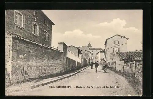 AK Messimy, Entrée du Village et la Mairie