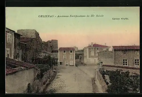 AK Orliénas, Anciennes Fortifications du IX. Siècle