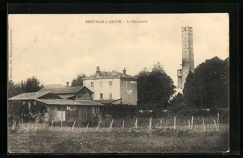 AK Neuville-sur-Saone, La Plomberie