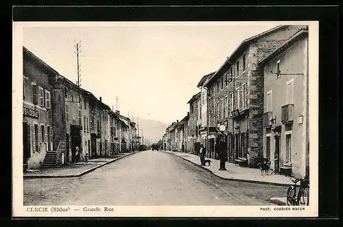 AK Cercie, Grande Rue