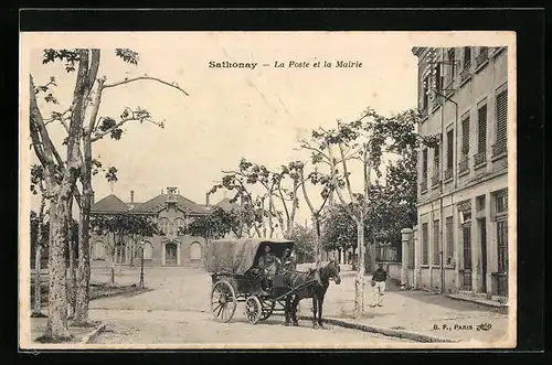 AK Sathonay, La Poste et la Mairie