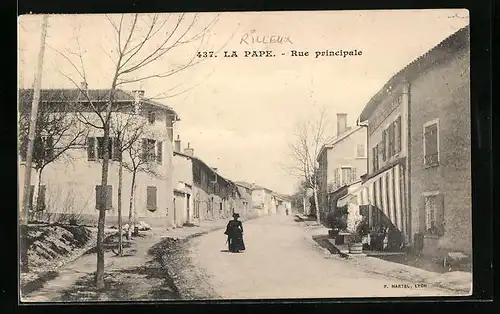 AK La Pape, Rue principale