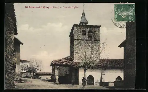 AK St-Laurent-d`Oingt, Place de l`Eglise