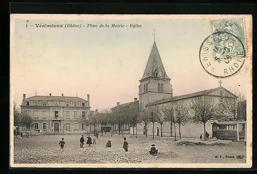 AK Vénissieux, Place de la Mairie, Eglise