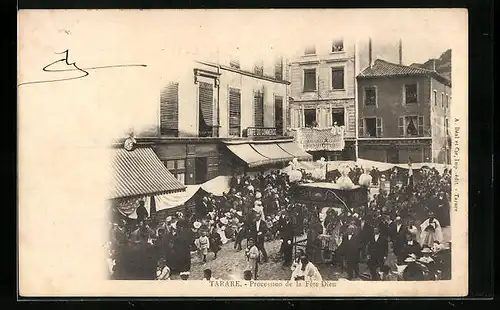 AK Tarare, Procession de la Fête Dieu