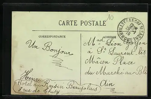AK Villefranche-sur-Saone, Rue de Thizy