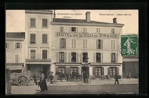 AK Villefranche-sur-Saone, Place Carnot - Hotel Soitel