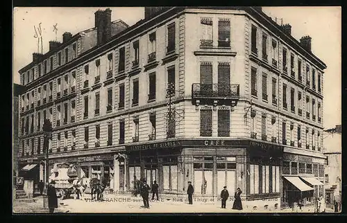 AK Villefranche-sur-Saone, Rue de Thizy et Rue Nationale