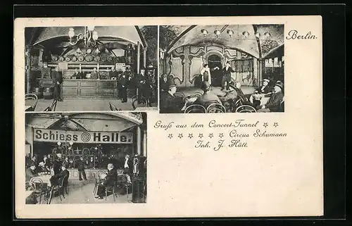 AK Berlin, Conzert-Tunnel Circus Schuhmann, Strasse Am Zirkus