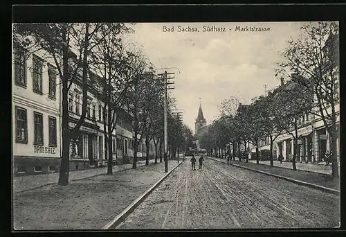 AK Bad Sachsa /Südharz, Blick in die Marktstrasse