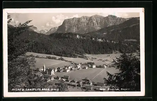 AK Bezau /Breg. Wald, Teilansicht gegen Canisfluh