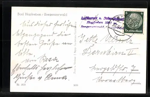 AK Bad Hopfreben /Bregenzerwald, Panorama